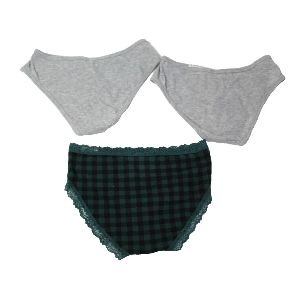 Lot Bundle of 3 Panties Hipster Underwear Womens Small Gray Green NEW - Picture 3 of 6